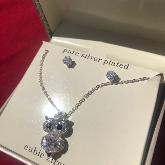 Necklace & earrings Zirconia - Picture 8 of 9